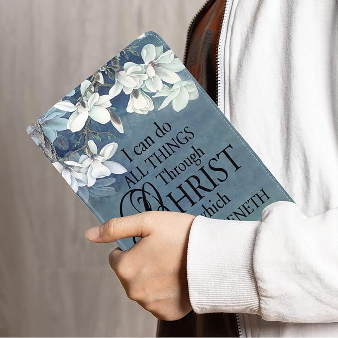 Floral Quote Bible Verse Phil 4:13