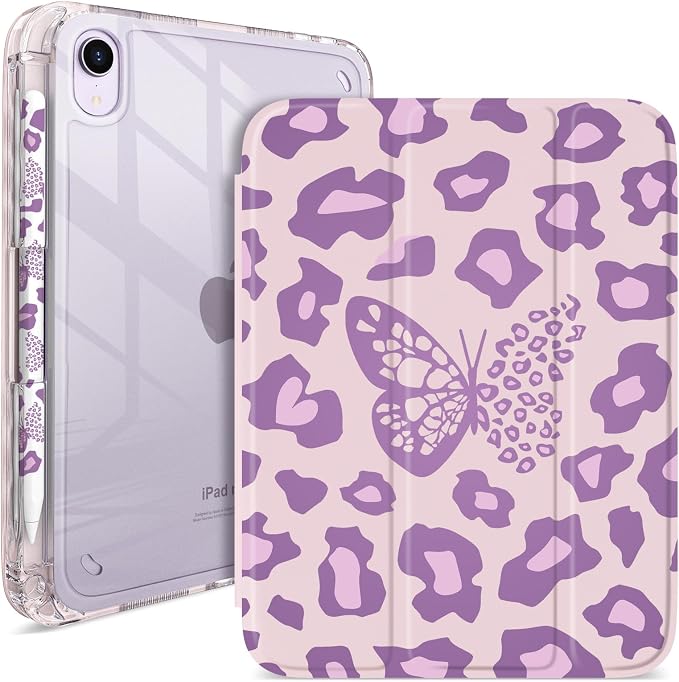 Purple leopard print butterfly