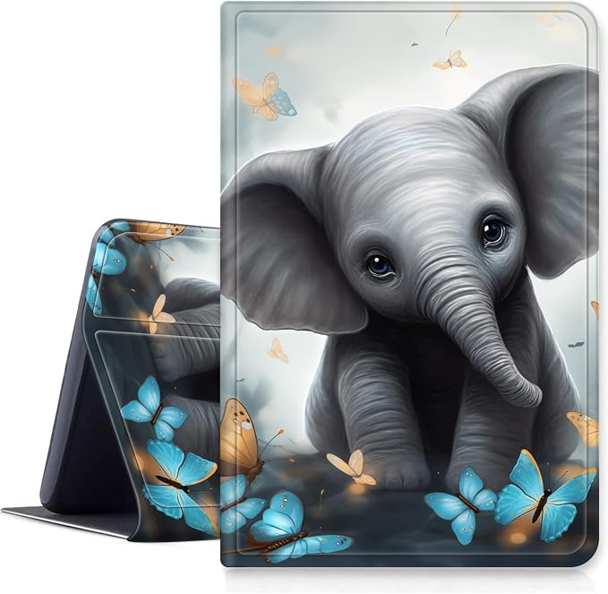Elephant Blue Flowery