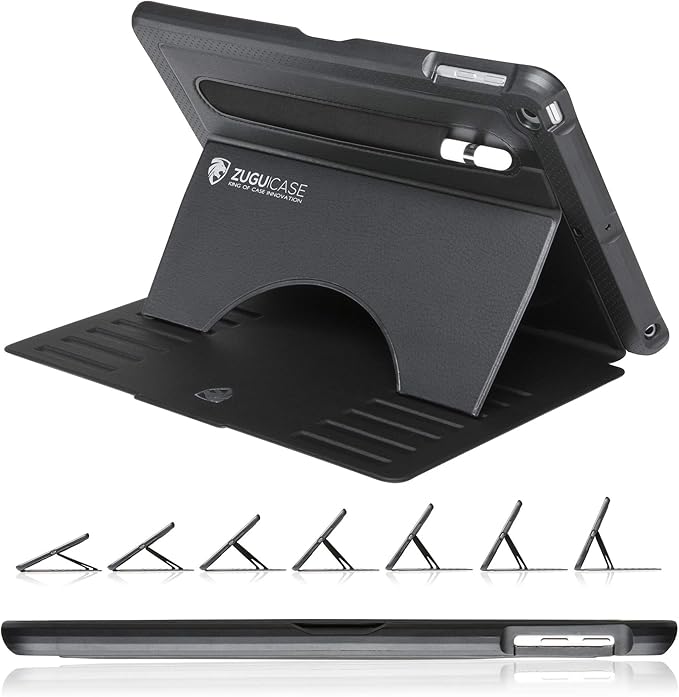 ZUGU CASE 9.7 iPad 2018/2017 5th / 6th Gen &amp iPad Air 1 Prodigy X Case Very Protective But Thin Convenient Magnetic Stand Sleep/Wake Cover A1893 A1954 A1823 A1822 A1474 A1475 A1476
