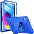 Soke Case for iPad (A16) 11th Generation 11-inch 2025 iPad 10th Generation 10.9-inch 2022 with Built-in Screen Protector and Kickstand Rugged Full Body Protective Cover - Abyss Blue