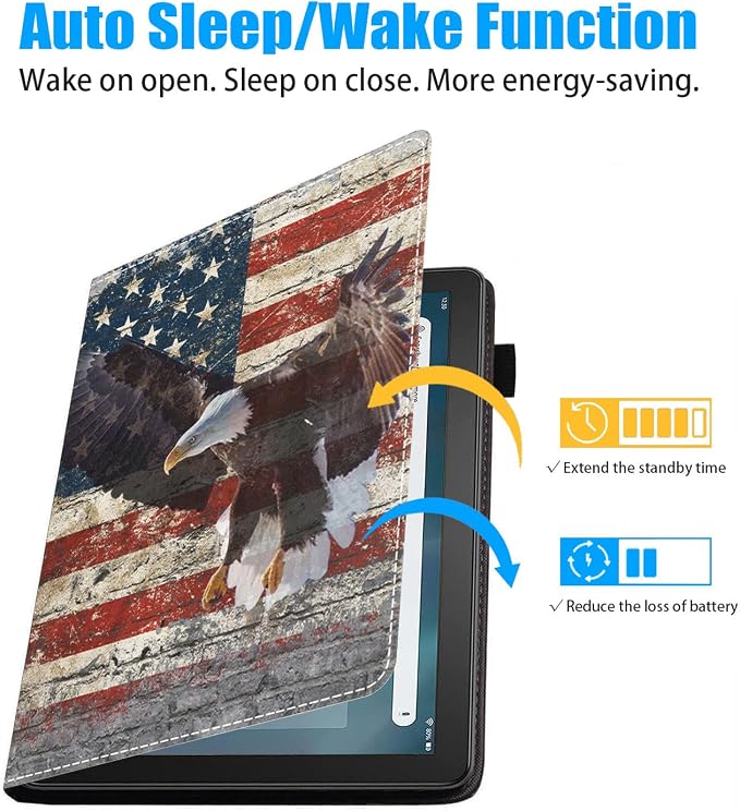 Military Wall Graffiti USA Flag Bald Eagle