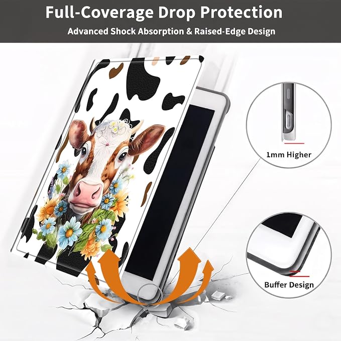 Floral Cow Print