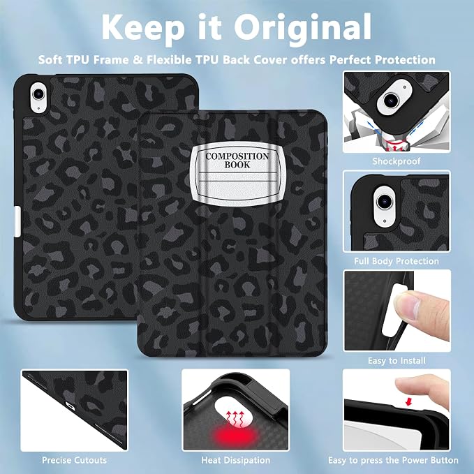 Leopard Black Grey