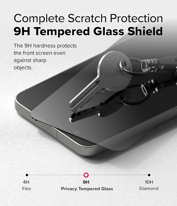 Ringke Easy Slide Privacy [Anti Spy] Compatible with Samsung Galaxy S25 Screen Protector and Galaxy S24 Tempered Glass Easy to Install Case Friendly - 2 Pack