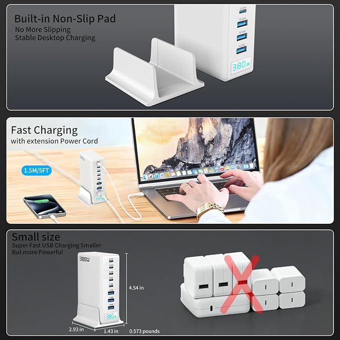 380W White