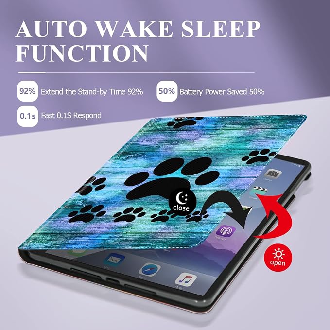 Retro Black Dog Paw Prints