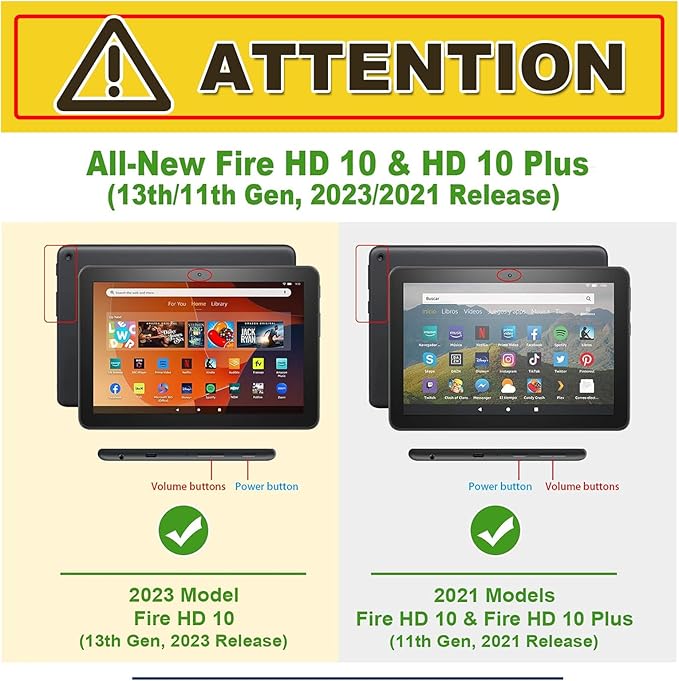 Case for Amazon Fire HD 10 and 10 Plus Tablet (13th/11th Gen 2023/2021 Release) Multi-Angle Viewing Leather Smart Stand Back Cover with Auto Sleep Wake Owl