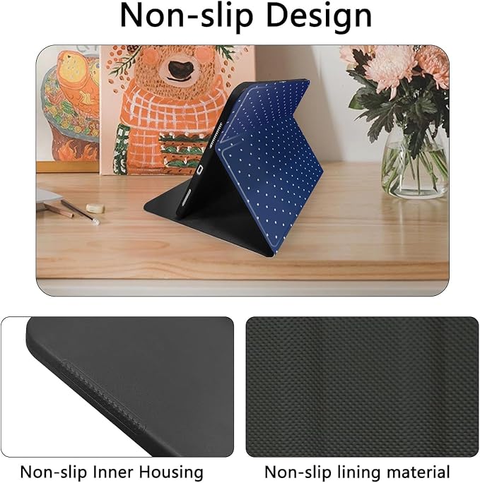 White Dots Dark Blue