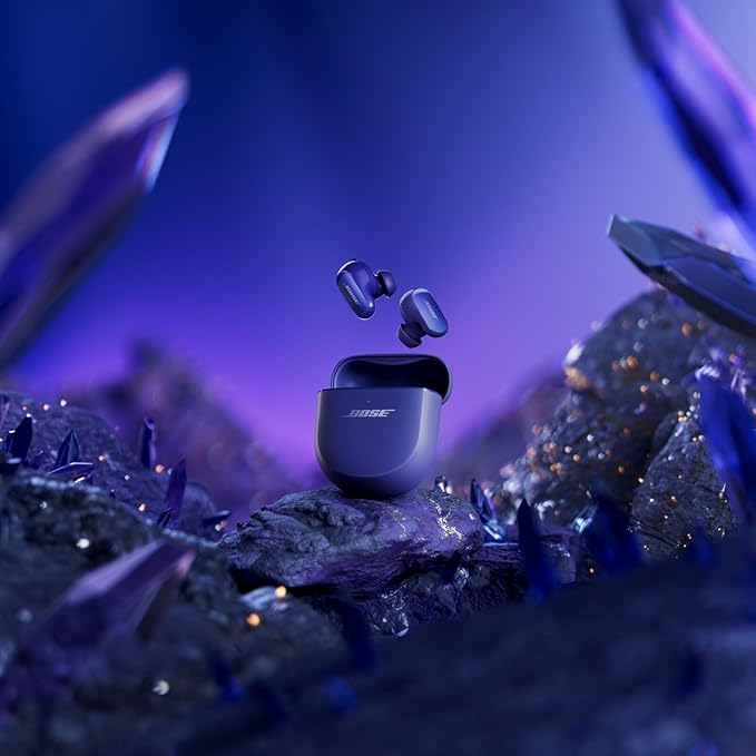 Bose QuietComfort Ultra Earbuds (2nd Gen) - Wireless Noise Cancelling Earbuds with Mic Immersive Audio USB-C Charging Up to 6 Hours Battery IPX4 Rating Midnight Violet - Limited Edition Color