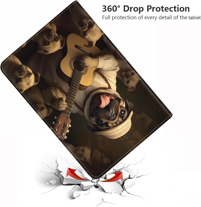 Funny Pug Playing Guitar