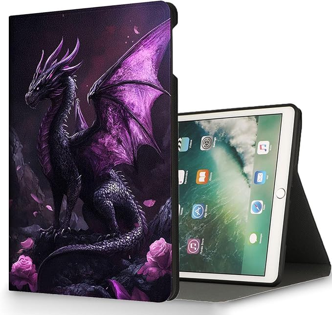 Purple Black Twin Dragons