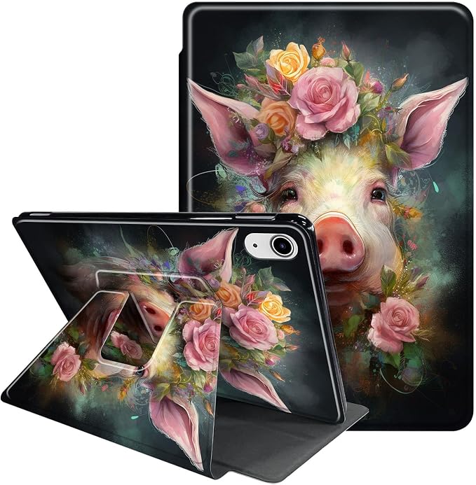 Cute Pink Flower Pig