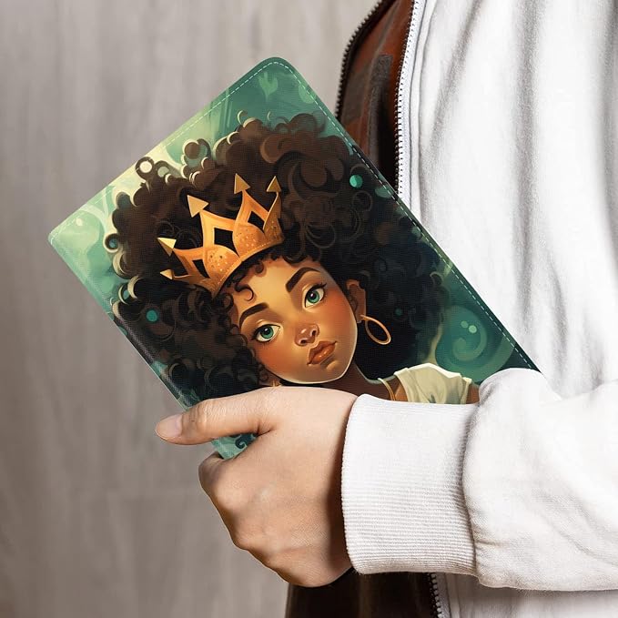 African American Girl Wearing Crown