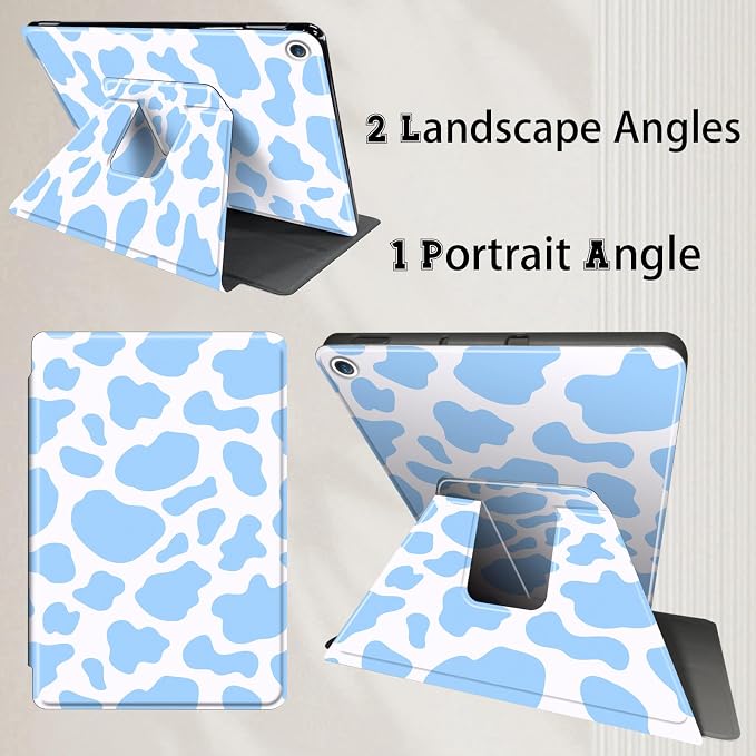 Blue Cow Print