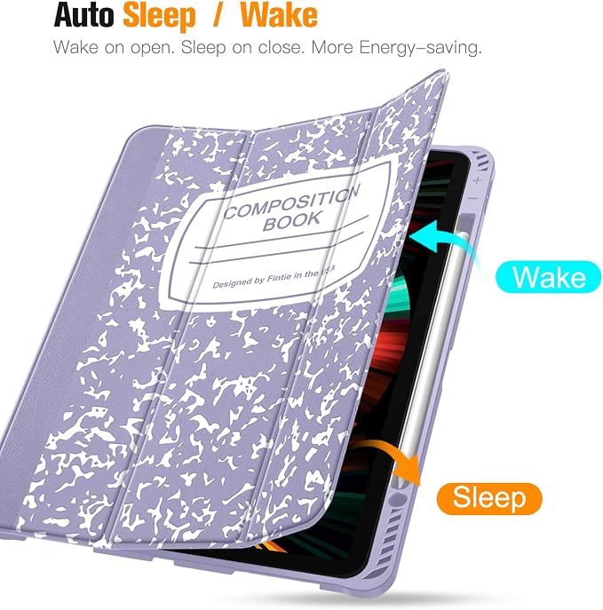 composition book lilac