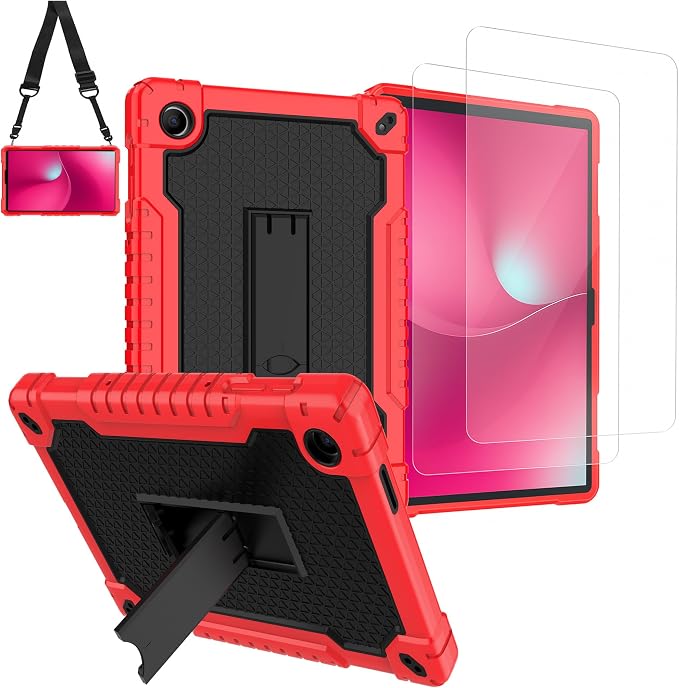 Red/Black+2PCS Glass