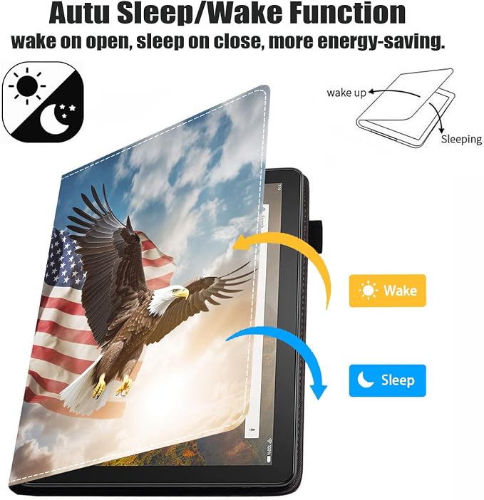 Patriotic Bald Eagle American Flag