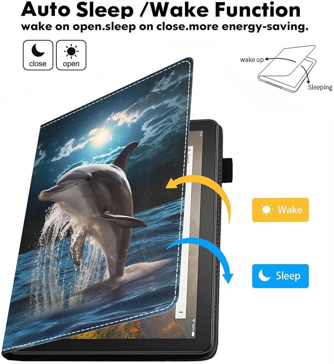 Dolphin Under The Moon