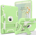 BENTOBEN Case for iPad 9th/8th/7th Generation 3 in 1 Heavy Duty Rugged Shockproof Protective Cover with Stand Pen Holder Matcha
