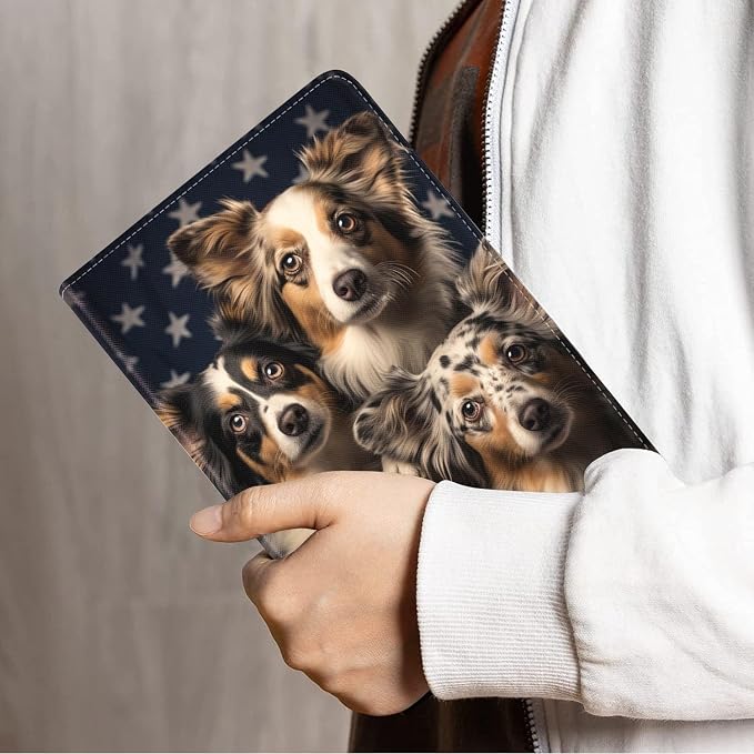 Cute Dogs On The Bookshelf