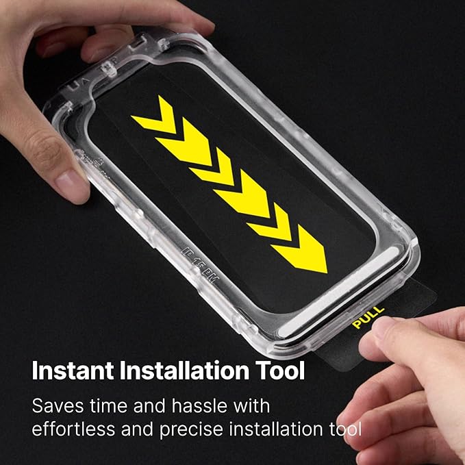 RhinoShield Screen Protector Compatible with iPhone 17 Pro Max / 16 Pro Max | Impact Protector PRO - Smooth Touch Impact and Scratch Resistant Anti-blue Light Installation Tool Included - Matte