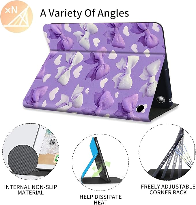 Cute Purple Bows and Hearts
