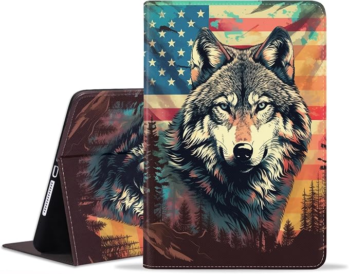 American Flag Wolf
