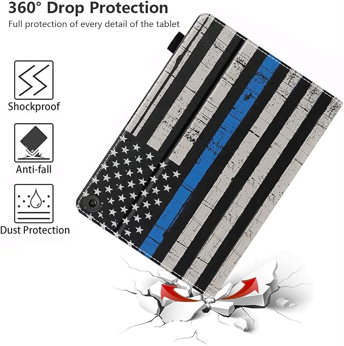 Thin Blue Line American Flag
