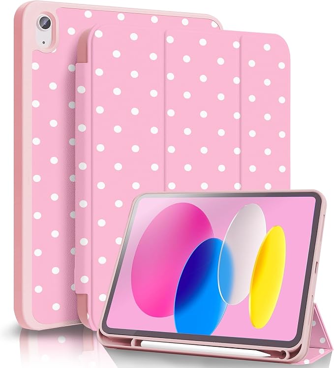 White Polka Dots Pink