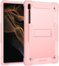 Protective Case Compatible with Samsung Galaxy Tab S9 Ultra 14.6 Inch 2023 Case with Built-in Stand Rugged Hybrid Shockproof Protective CoverCompatible with Samsung Galaxy Tab S9 Ultra(Rose Gold)