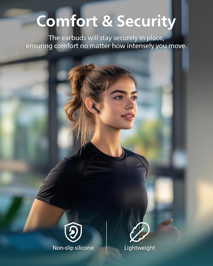 Philips TAT1139 Wireless EarbudsTrue Wireless HeadphonesPowerful Bass with 13 mm DriverClear Call with AI Mic26-Hour Battery LifeFast ChargingBluetooth v5.4IPX4 RatingErgonomic DesignBlack