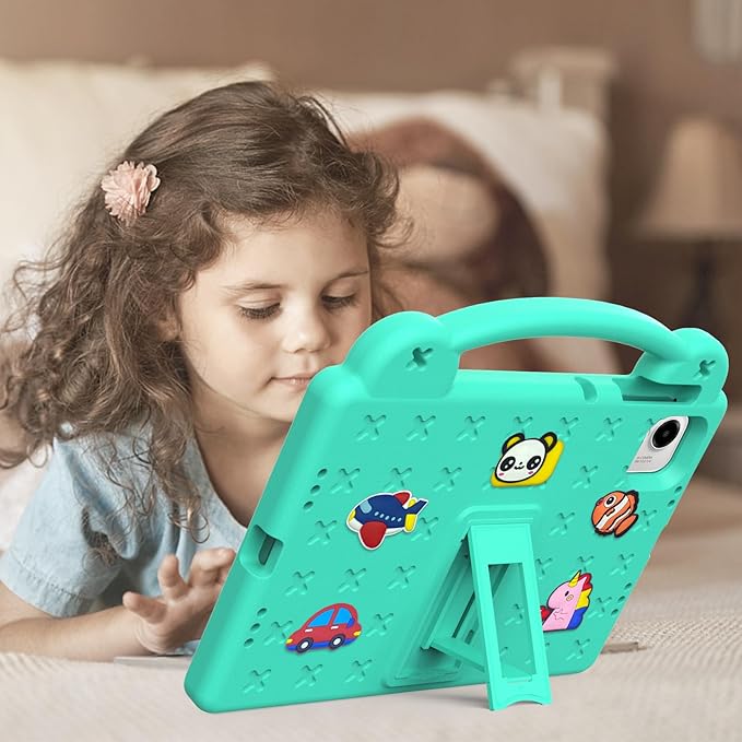 Compatible with Honor Pad X9a 2025 11.5 inch Tablet Case Kids Friendly Universal Lightweight Shockproof Protective Case with Shoulder Strap &amp Stand Handle Mint Green