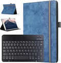 Case for T-Mobile REVVL Tab 2 10.1 Tablet 2025 – 2-in-1 Keyboard Folio with Pen Holder Corner Protection Adjustable Viewing Angles(Blue)