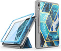 i-Blason Cosmo Case for Samsung Galaxy Tab S7 FE 12.4 2021 Release Case Full-Body Trifold with Built-in Screen Protector Protective Smart Cover with Auto Sleep/Wake &amp Pencil Holder (Ocean)