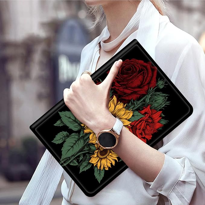 Roses and Sunflowers
