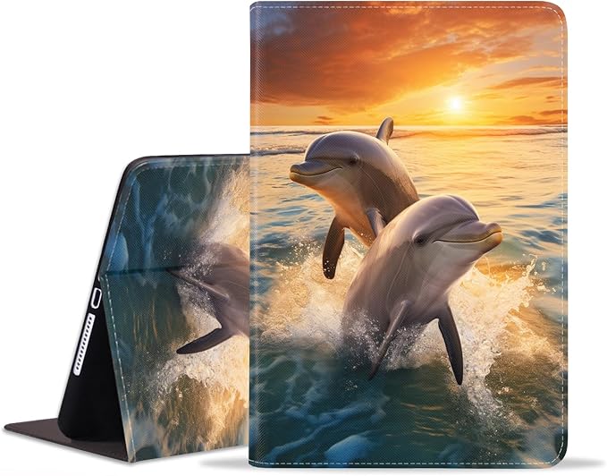 Dolphins At Sunset