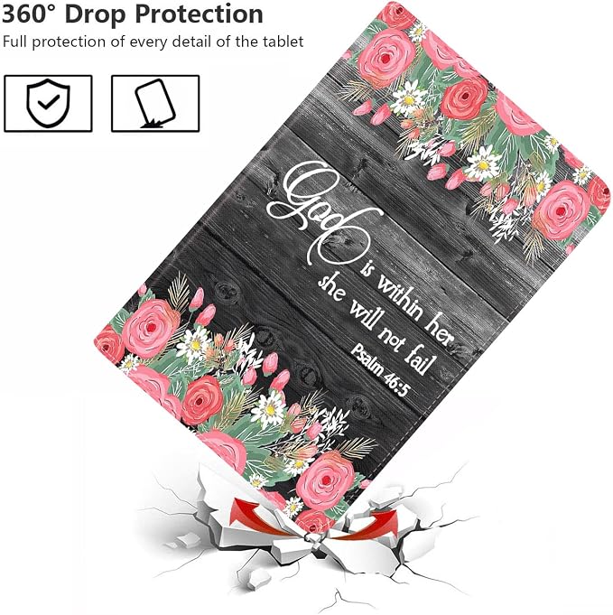 Floral Quote Bible Verse Psalm 46:5