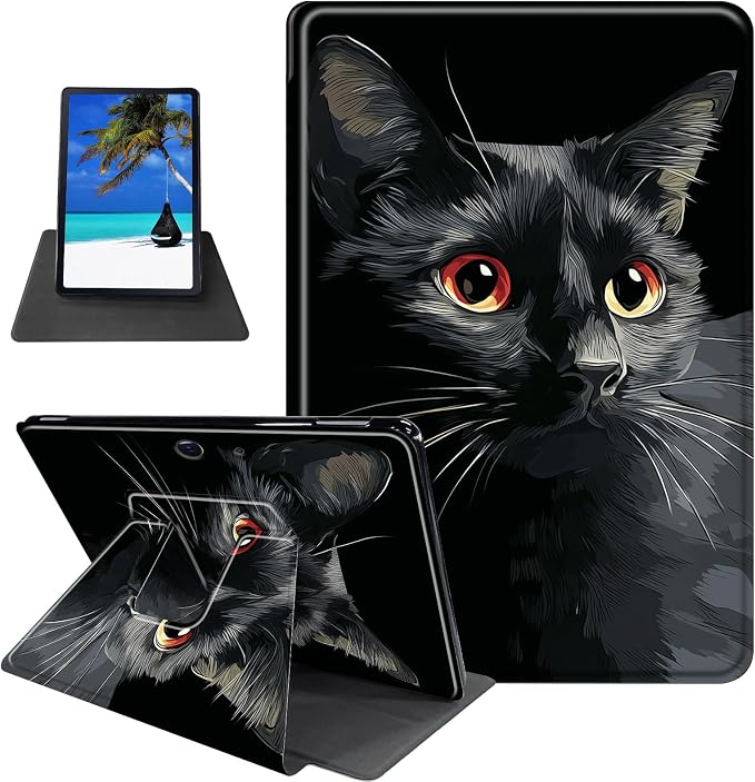 Cute Black Cat With Big Eyes