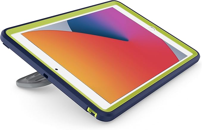 OtterBox - Kids iPad Case for 7th &amp 8th Gen (ONLY) - Protective Tablet Case with EasyGrab for Kids Durable &amp Rugged Protection (Brave Blue)