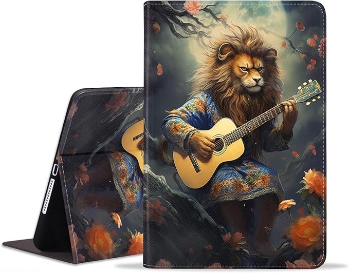 Funny Lion Playing Guitar