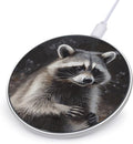 Raccoon Wireless Charger Fast Wireless Charging Pad with USB Cable 10W Anti-Slip Magnetic Wireless Charger Portable Slim Charger Puck Travel Charging Station