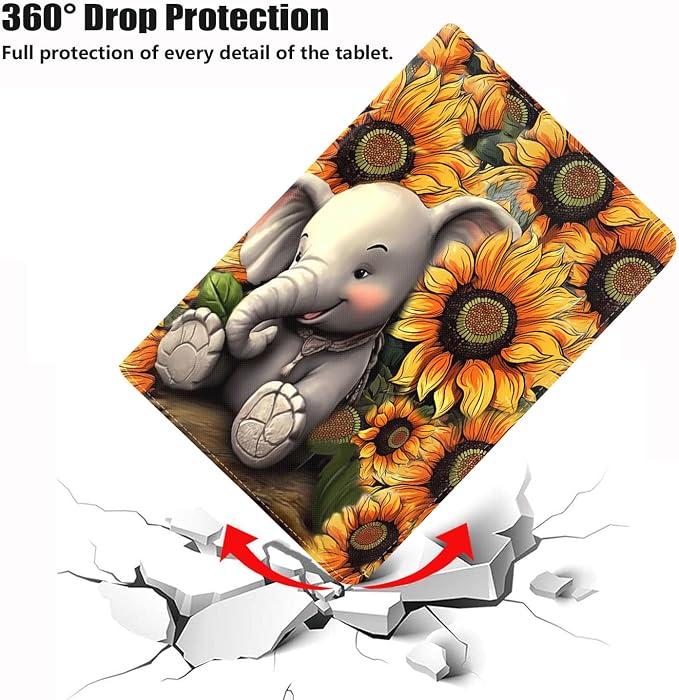Elephant and Sunflower