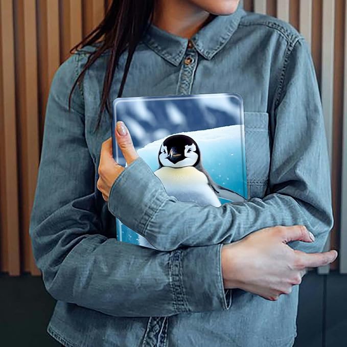 Case for iPad Pro 11 Inch Case M4(2024 5th Generation) Penguin Theme 360 Degree Rotating Stand Protective Cover with Auto Sleep/Wake