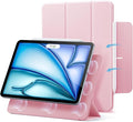 ESR for iPad Air 11 Inch Case M4/M3/M2 (2026/2025/2024) iPad Air 5th/4th Gen (2022/2020) Powerful Magnetic Attachment Slim Trifold Stand Case Auto Wake/Sleep Durable Protection Pink