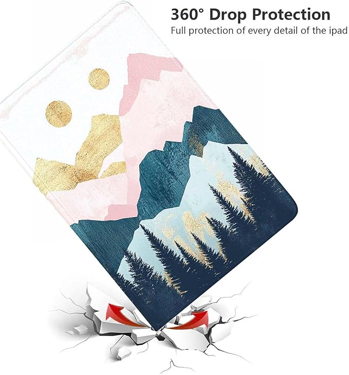 Case for Samsung Galaxy Tab A11 / Tab A9 8.7-Inch 2025/2023Slim Protective LeatherAuto Wake/SleepAdjustable Viewing Angle Stand.Nature Mountain Sunset