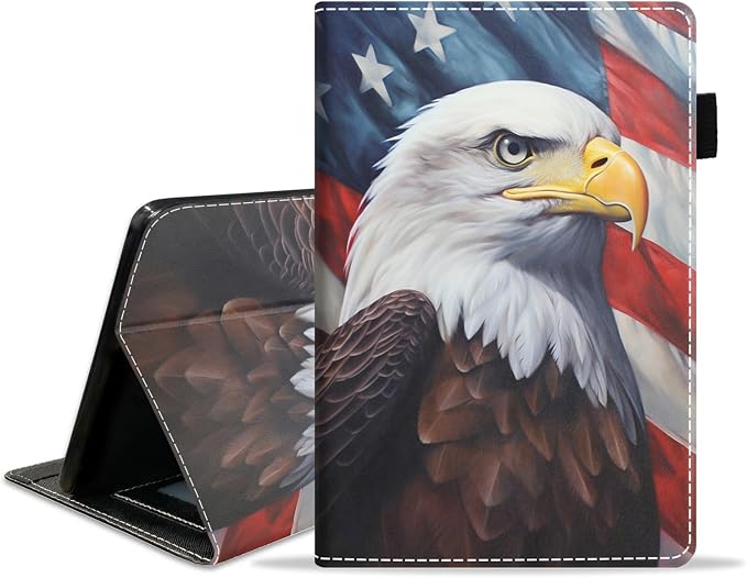 Patriotic American Flag Bald Eagle