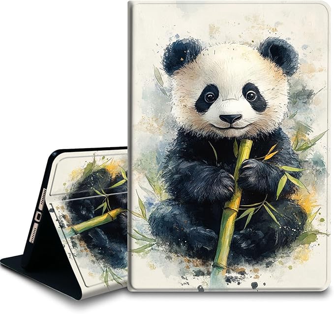 Bxgolkgd Tablet Case for 7 Kindle Paperwhite 2024 (12th Gen) &amp Kindle Colorsoft Signature EditionAuto Wake/Sleep FunctionCute Panda Bamboo