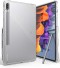 Ringke Fusion Case Compatible with Samsung Galaxy Tab S8 (2022) / S7 (2020) Built-in Stylus S Pen Holder - Clear Transparent