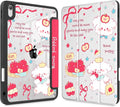 Mektron for 11th Generation iPad 11-inch A16 chip 2025 Cover with Pencil Holder Fit 10th Generation iPad 10.9-inch A14 chip 2022 Shockproof Clear Shell Cute Puppy